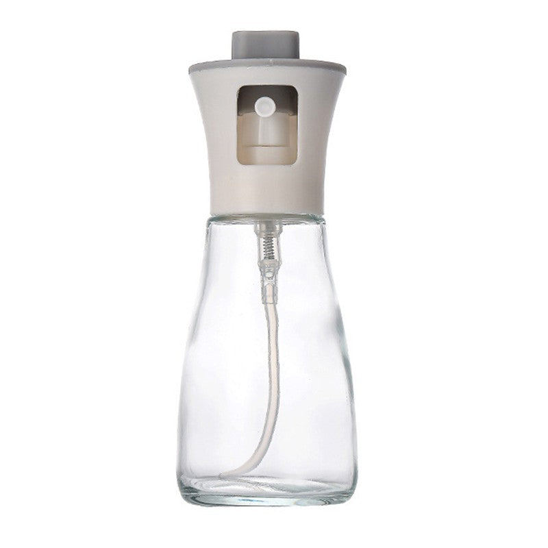 Pulverizator pentru Ulei, Flippy, Pulverizator din Sticla pentru Otet sau Alte Lichide, Simplu Reincarcabil, Multifunctionale, 17.3 x 5.6 cm, Capacitatea 170 ml, Alb