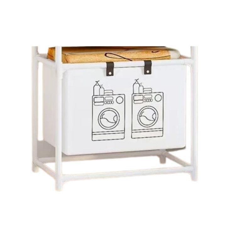 Cos de Rufe, Flippy, 1 Cos, Cadru de Otel Inoxidabil, 97 x 44 x 57 cm, Alb