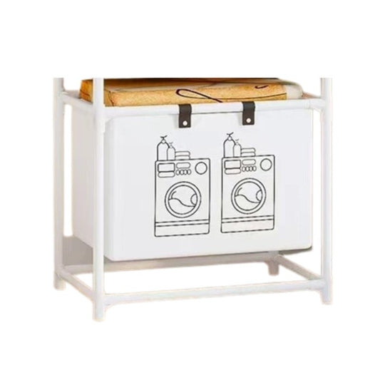 Cos de Rufe, Flippy, 1 Cos, Cadru de Otel Inoxidabil, 97 x 44 x 57 cm, Alb