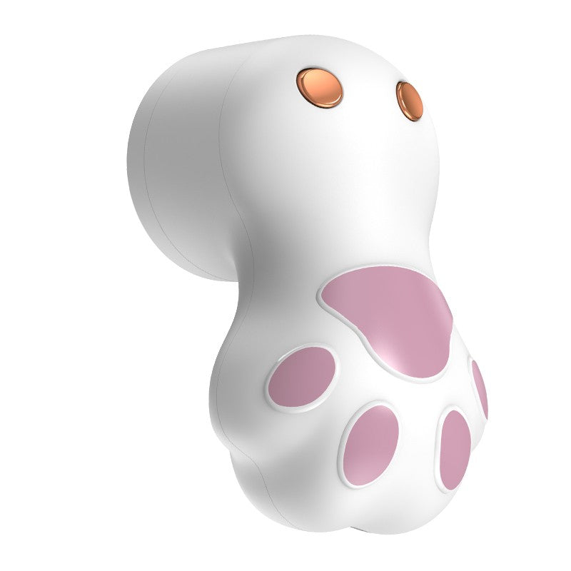 Aparat pentru Curatat Scame, Par Si Praf, Flippy, Pentru Diferite Tipuri De Material, Incarcare USB Type-C, Model Labuta de Pisica, 14x7x7.5 cm, Alb-Roz