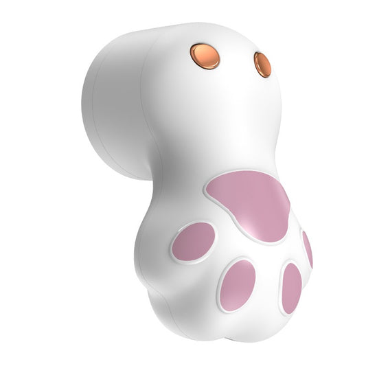 Aparat pentru Curatat Scame, Par Si Praf, Flippy, Pentru Diferite Tipuri De Material, Incarcare USB Type-C, Model Labuta de Pisica, 14x7x7.5 cm, Alb-Roz