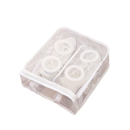 Sac pentru Spalare Incaltaminte, Flippy, pentru Masina de Spalat, 36x30x12 cm, Alb