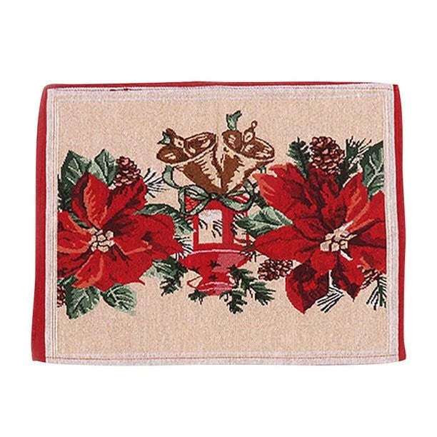 Servet pentru Masa, Flippy, Model Craciunite, Tematica Craciun, 43 x 34 cm, Rosu