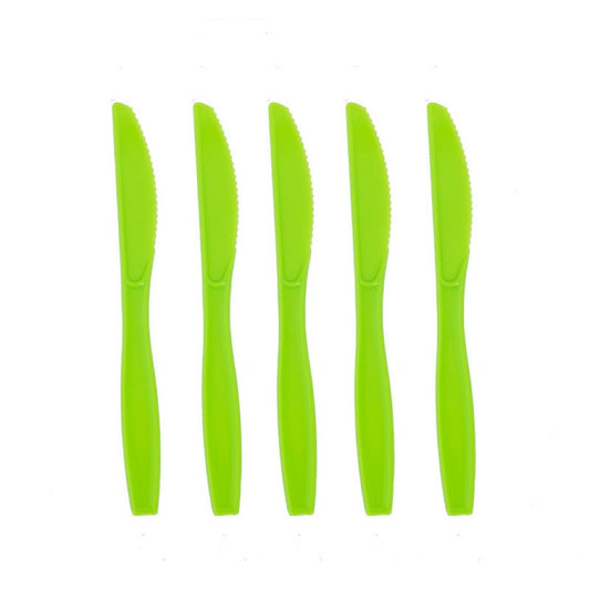 Set 10 Cutite de Unica Folosinta, Flippy, Colectia Dino Park, 17 x 1.6 cm, din Plastic PE, Verde