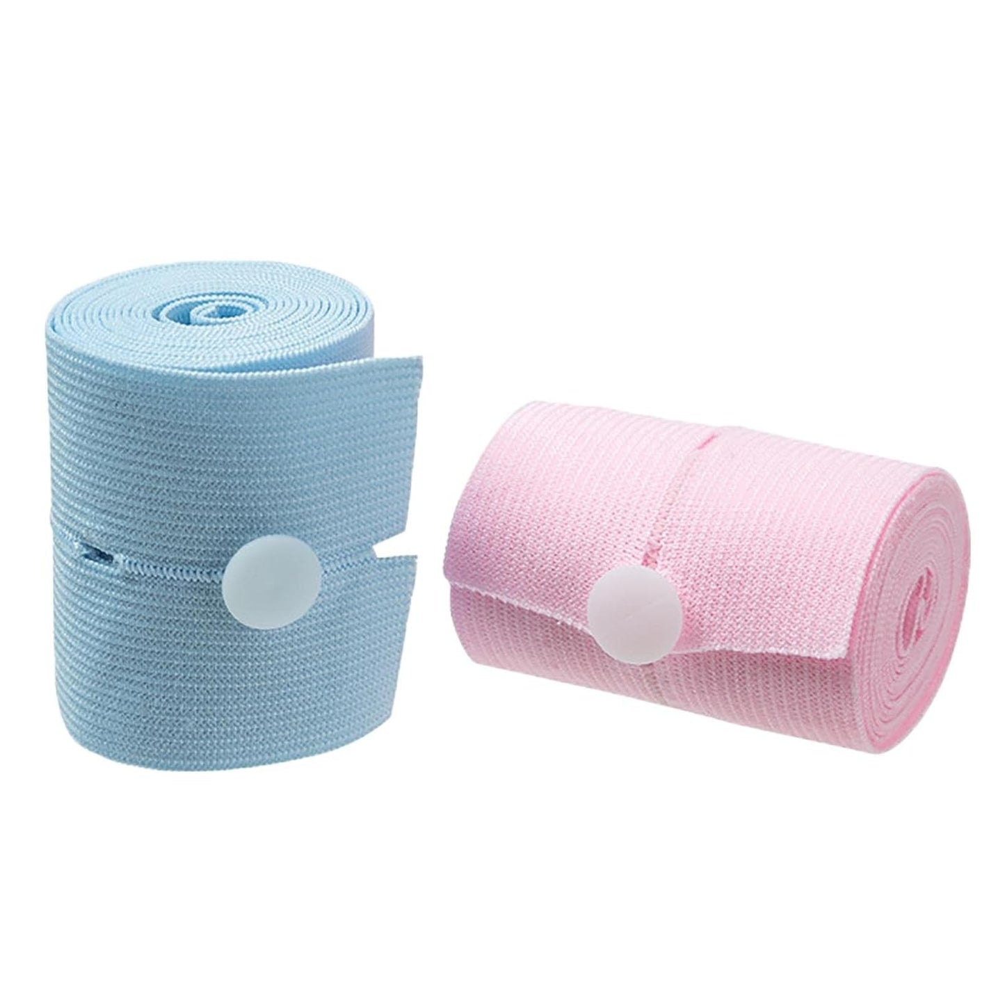 Set 2 Centuri de Monitorizare a Ritmului Cardiac Fetal, Flippy, Material Moale si Elastic, 6 x 130 cm, Albastru/Roz