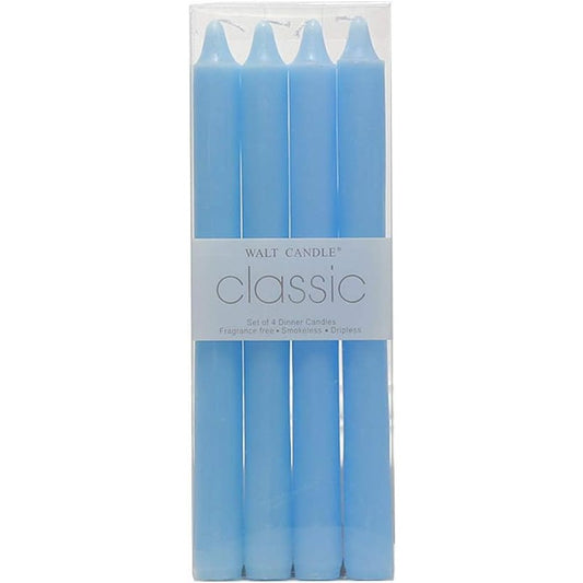 Set 4 Lumanari, Flippy, pentru Suport de Masa, Fara Miros si Fum, din Parafina, 2.2 x 25 cm, Albastru
