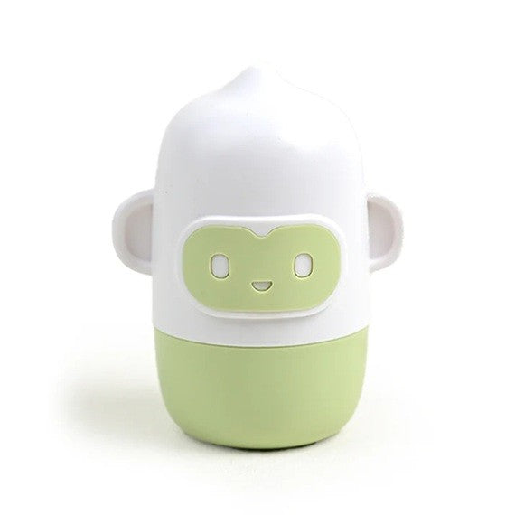 Set 4 Piese Ingrijire Unghii Bebelusi, Flippy, din ABS+Otel Inoxidabil, Cutie de Depozitare Tip Maimuta, de la 0 Luni, Verde