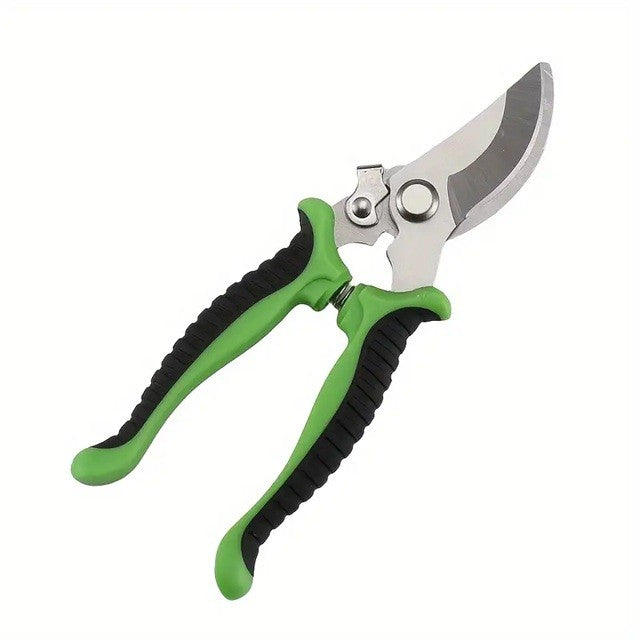 Set 4 Unelte de Gradinarit, Flippy, pentru Indepartare Spini Trandafiri si Taiere, din PVC/Otel Carbon, Rosu/Verde