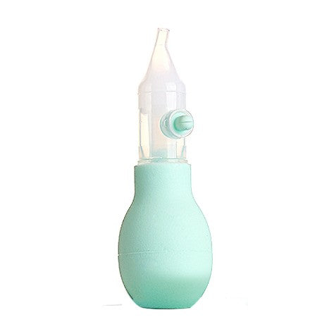 Set Aspirator Nazal pentru Copii, Flippy, Manual, Anti-Reflux, cu Pompita, Usor de Curatat, Varf din Silicon, 11.2x4cm, Verde