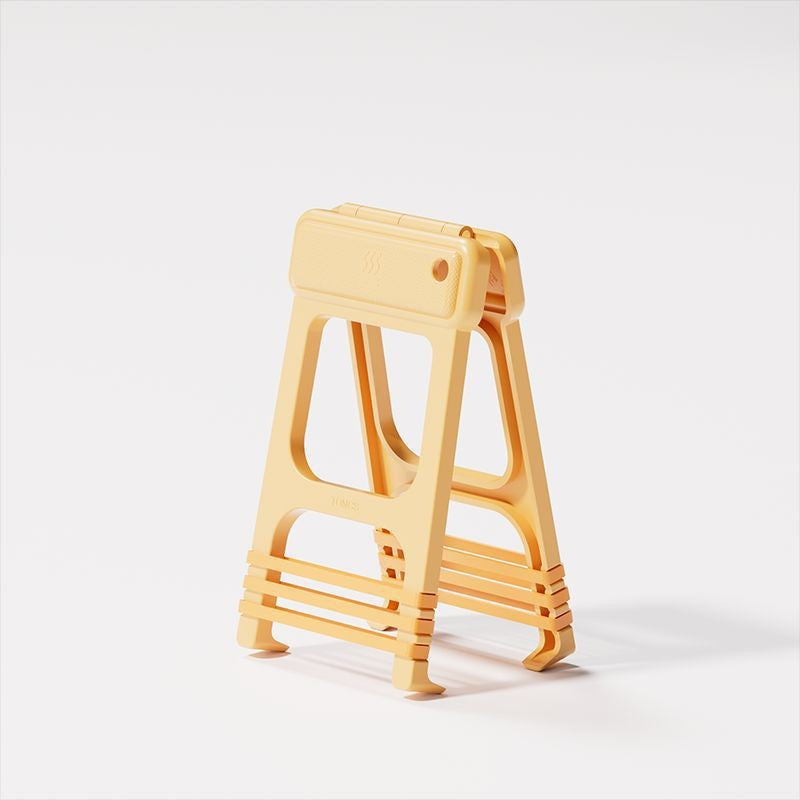 Clema pentru Boluri, Flippy, Anti-Alunecare, din ABS si Silicon, Extindere, pentru Oale, Tigai, de Uz Casnic, Rezistent la Temperaturi Inalte, 18.3 x 10.6 cm Galben