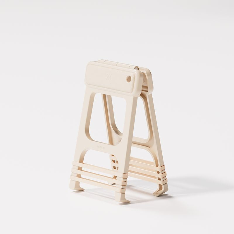 Clema pentru Boluri, Flippy, Anti-Alunecare, din ABS si Silicon, Extindere, pentru Oale, Tigai, de Uz Casnic, Rezistent la Temperaturi Inalte, 18.3 x 10.6 cm Bej