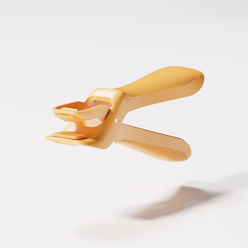 Cleste pentru Boluri, Flippy, Anti-Alunecare, din ABS si Silicon, Extindere, pentru Oale, Tigai, de Uz Casnic, Rezistent la Temperaturi Inalte, 16x 10.5 x 3.6 cm Galben