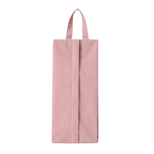 Geanta de Depozitare, Flippy, Pentru Haine Mici, Lenjerie, Sosete, Cosmetice, Impermeabila, cu Maner, 10x20x3 cm, Roz