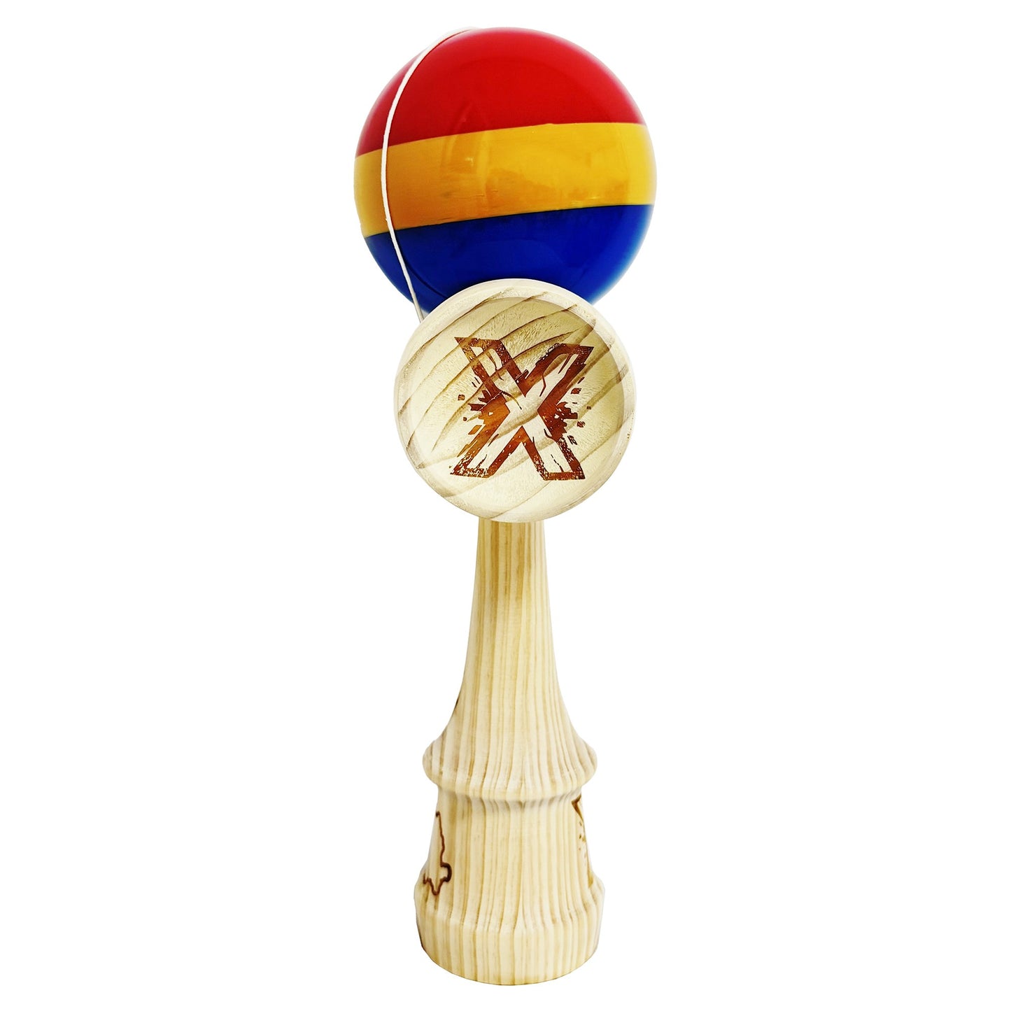 Kendama X Originala, Profesionala, SUPER BIG cu Cupe KING SIZE,EDITIE LIMITATA TRICOLOR