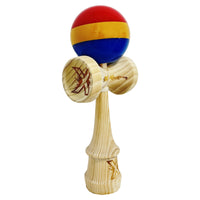 Kendama X Originala, Profesionala, SUPER BIG cu Cupe KING SIZE,EDITIE LIMITATA TRICOLOR