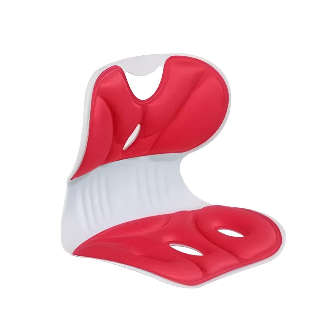 Suport pentru Scaun, Flippy, pentru Corectarea Posturii, Portabil, Ergonomic, Ameliorare Durere, Respirabil, 32x29x28 cm, Marime S, Rosu