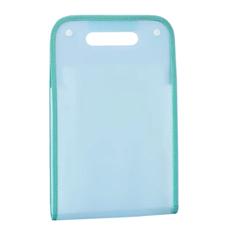 Suport Vertical pentru Hartii A4, Flippy, Suport Portabil pentru Hartie A4 cu Maner, PP, pentru Depozitare Hartii si Documente, 37x24.3 cm, Albastru