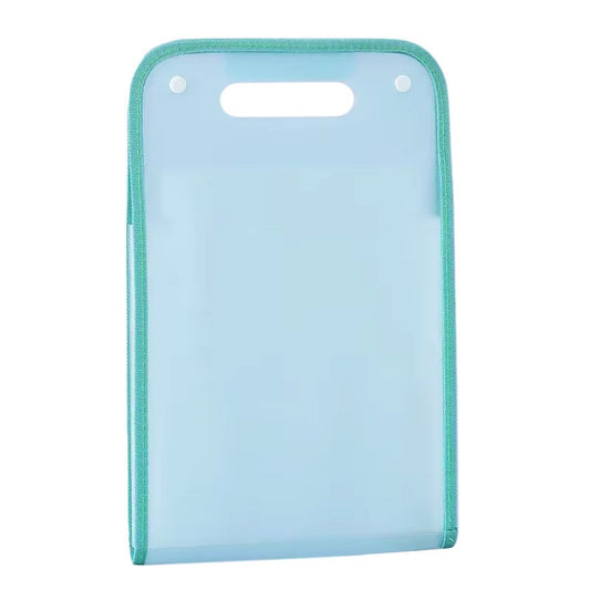 Suport Vertical pentru Hartii A4, Flippy, Suport Portabil pentru Hartie A4 cu Maner, PP, pentru Depozitare Hartii si Documente, 37x24.3 cm, Albastru