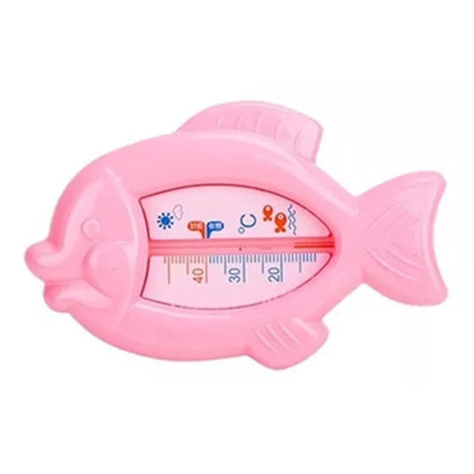 Termometru pentru Baie, Flippy, Plutitor, Rezistent la apa, Multifunctional, Model Peste, 15.5x9.5x2 cm, Roz