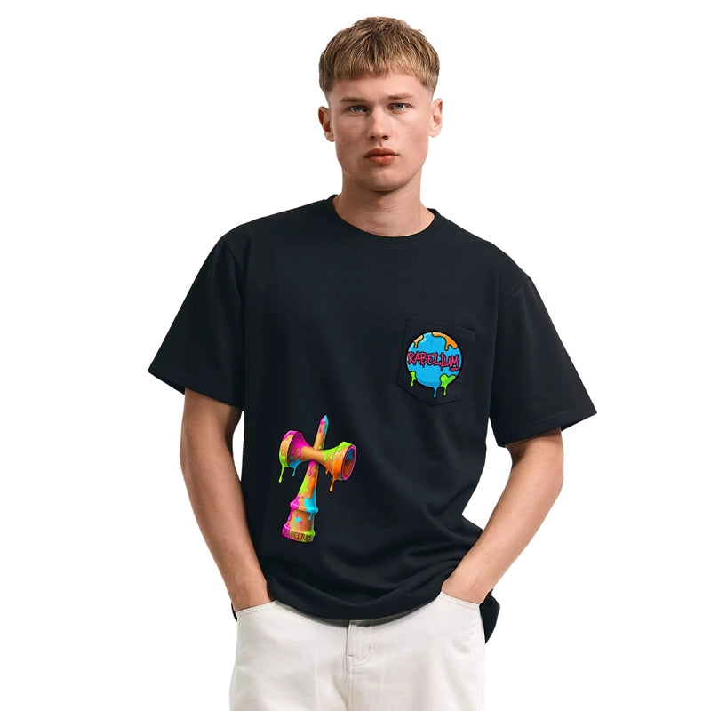 Tricou Kendama Bărbați Premium 320G – Model Unic Streetwear Rabelium