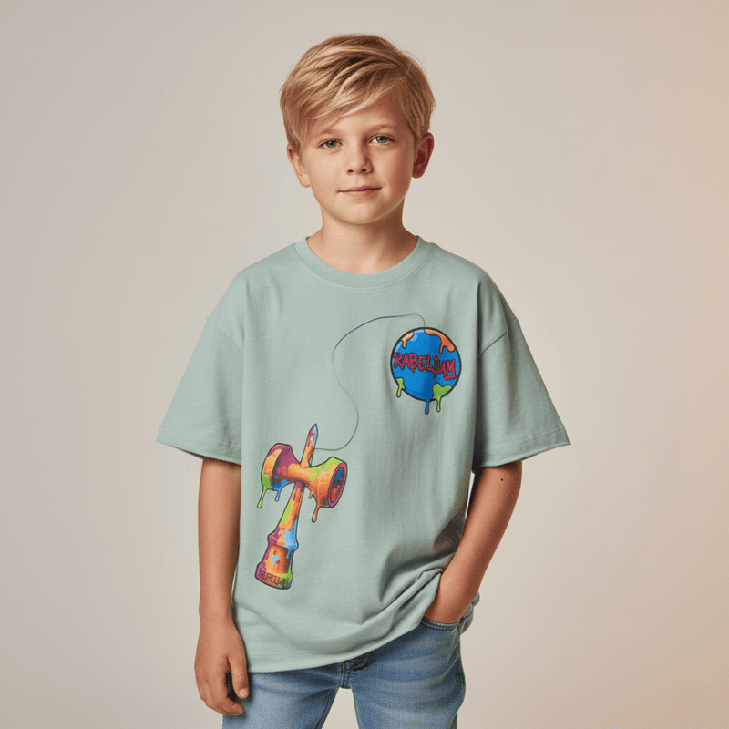 Tricou Copii Premium RABELIUM Kendama – Streetwear Oversize