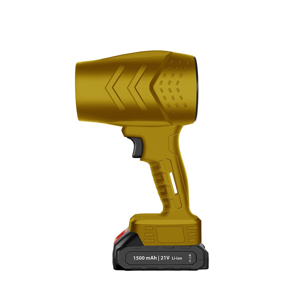 Suflanta de Aer Multifunctionala Portabila, Flippy, Incarcare Auto, pentru Gratar, Masina, Indepartare Frunze si Praf, 1500 mAh, Viteta de Rotatie 25000 RPM, 2 Baterii de Li si Incarcator, Buton Lateral, Bej