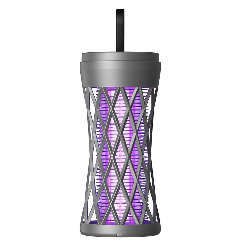 Lampa Anti-Insecte, Flippy, Lumina UV, Electrica, Incarcare USB, 5V, 1A, Silentioasa, 12 x 6 m, Gri